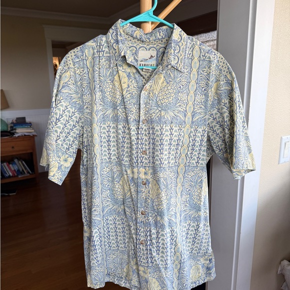 Kahala men’s aloha shirt, pineapple, M - Picture 3 of 7